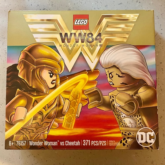 New!🌟 Lego DC WW84 Golden Wonder Woman vs Cheetah Set 371 pcs 76157 - Picture 1 of 7